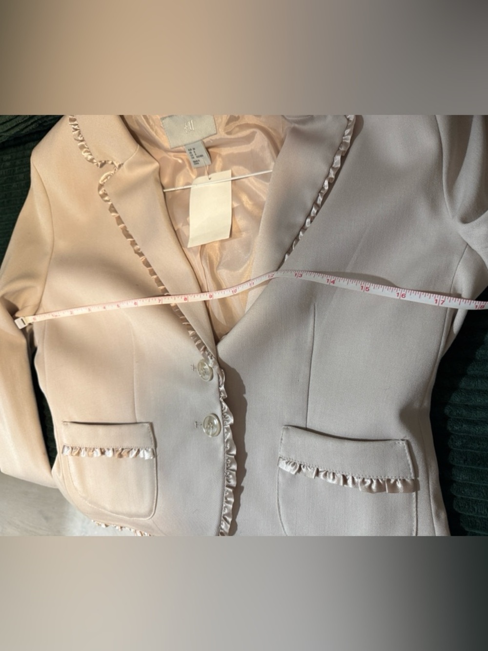 Cute ruffle trim blazer - Picture 8 of 11